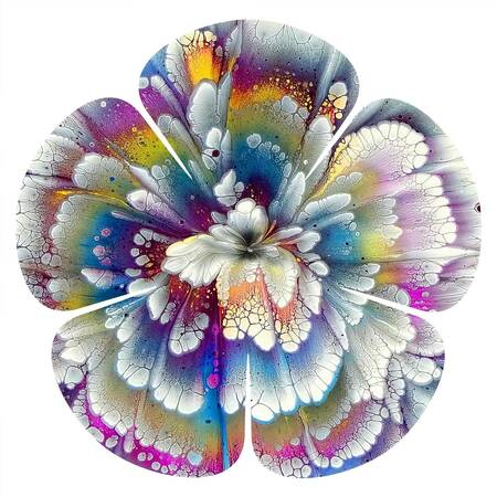 NEXT INNOVATIONS Mauve Petals 5 Petal Flower Wall Art 101410045-MAUVE